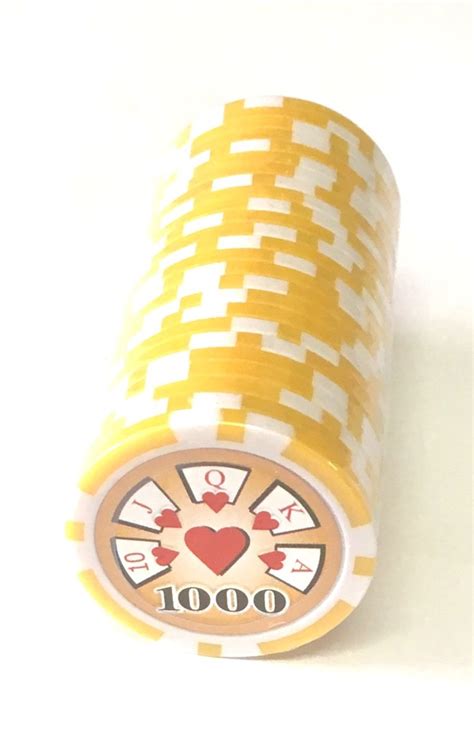 Amarelo Fichas De Poker A Pena