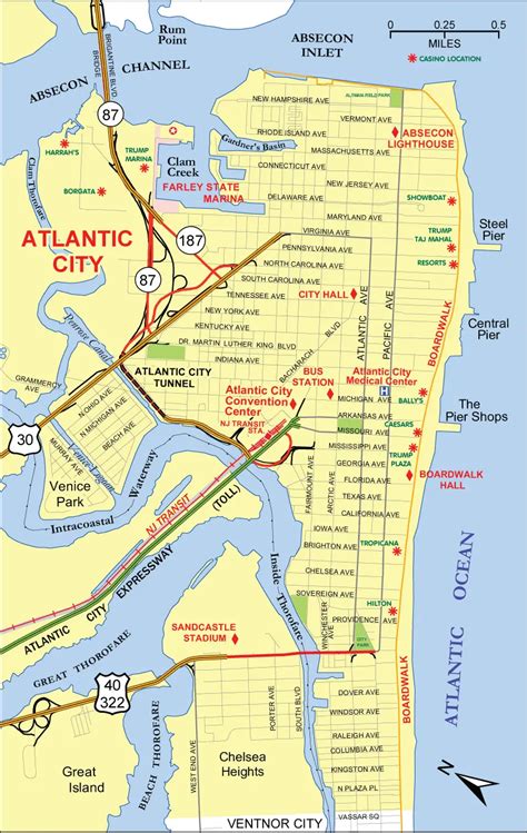 Casino Mapa De Atlantic City Boardwalk