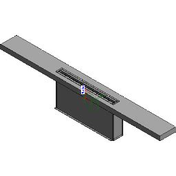 De Regresso Linear Difusor Ranhura Revit Familia