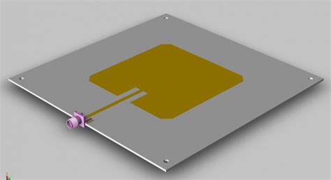 Duplo L Slot Microstrip Patch Matriz De Antena De Wimax Sem Fios E Aplicacoes