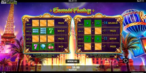 Emerald Fantasy Scratchcard Leovegas