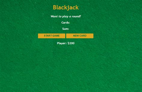 Html Blackjack