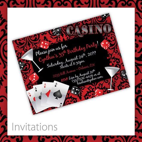 Livre Printable Casino Festa Tematica De Convites