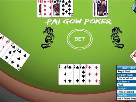 Pai Gow Poker Inveja Carateres Compensadores De Bonus