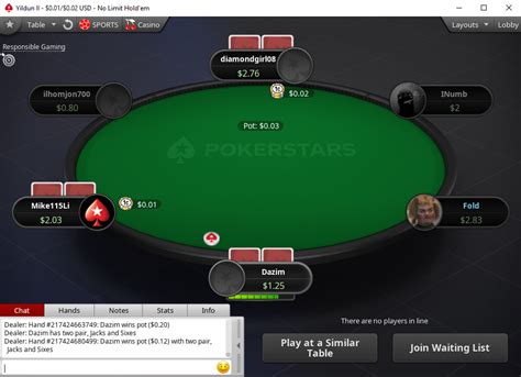 Pokerstars Player Could Not Play A Game