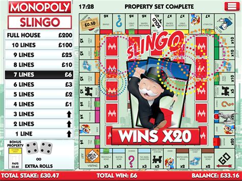 Slingo Monopoly Leovegas